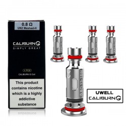  Uwell Caliburn G / G2 Coil UN2 Meshed-H Coil - 0.8 Ohm - (4-Pack)